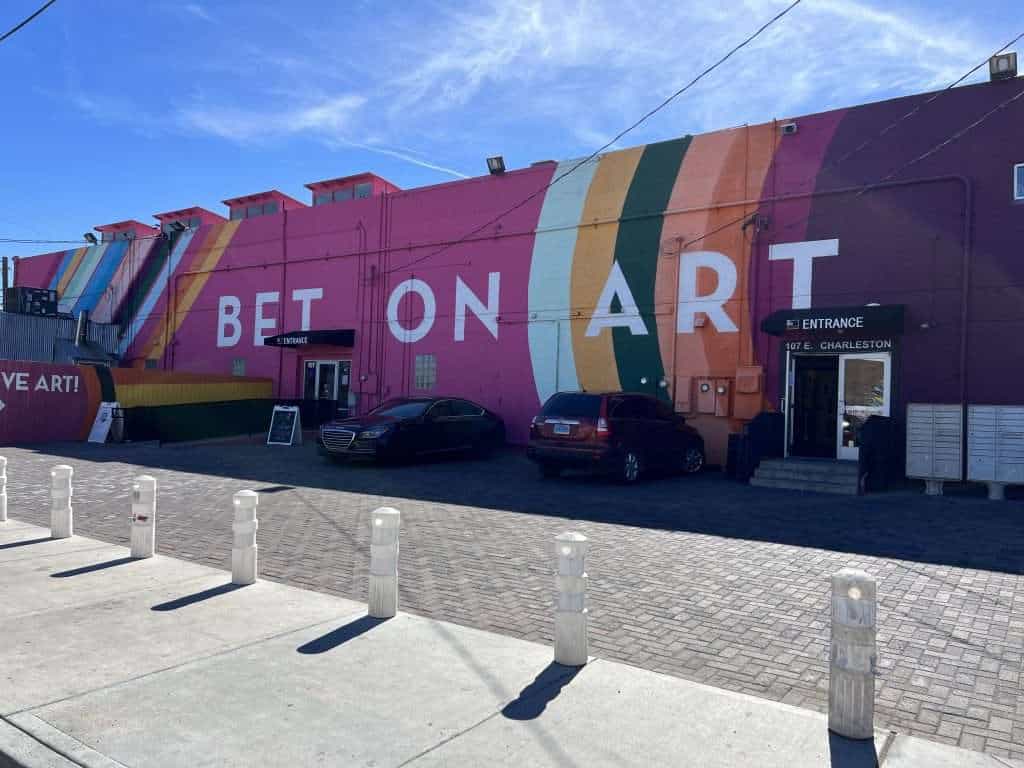 Exterior of Art Factory Las Vegas in the Arts District.